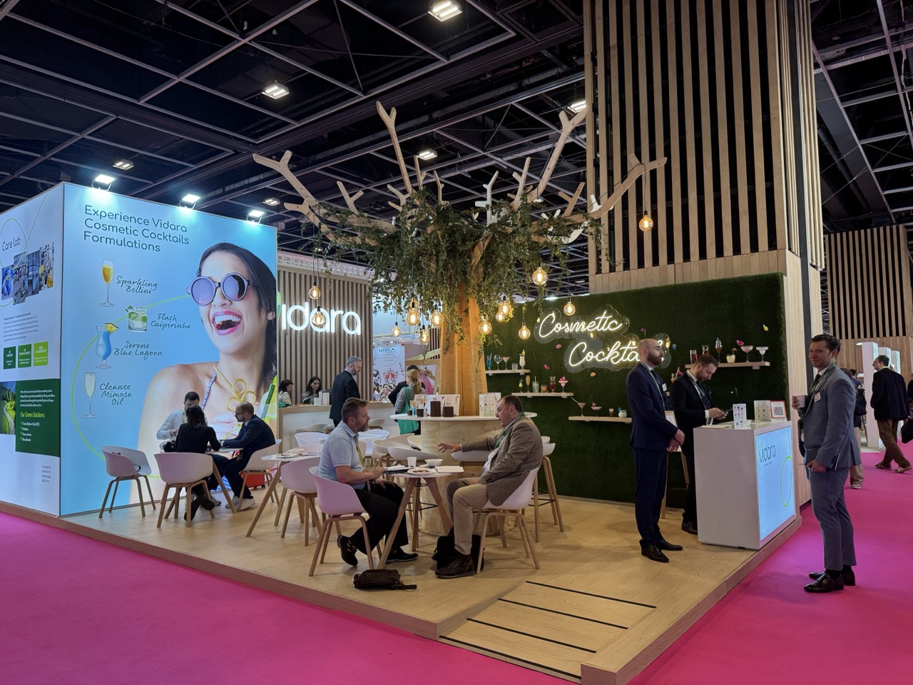Vidara Cosmetics booth
